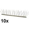 Gęste kolce na ptaki gołębie kolce przeciw ptakom 10x 50 cm kolce 6-4-6-4, szerokość: 8,5cm, Wysokość: 11,8cm