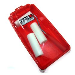 ZESTAW WAŁKÓW MALARSKICH GĄBKOWYCH Z KUWETĄ 3 sztuki