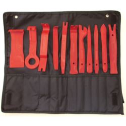 ŚCIĄGACZE KLUCZE ŁYŻKI NARZĘDZIA DO DEMONTAŻU TAPICERKI ZESTAW 11EL