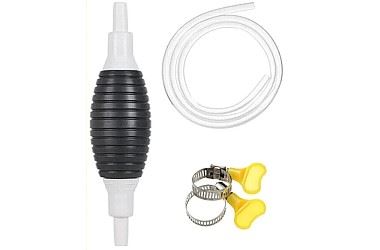 Pompka ręczna do spuszczania paliwa ropy oleju benzyny wina gruszka wąż 2m