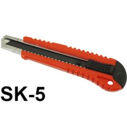 Nóż tapeciak łamany wysuwany do tapet 18MM SK-5 metalowa prowadnica