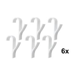 6x HACZYK WIESZAK NA RĘCZNIKI GRZEJNIK KALORYFER UCHWYT ŁAZIENKOWY ZESTAW