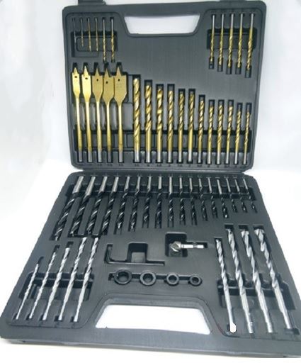 Zestaw wierteł do metalu, drewna i betonu 60 sztuk piórkowe HEX 1-10mm