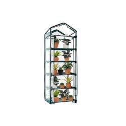 Szklarnia balkonowa ogrodowa foliowa mini 193x69x49CM 5 POZIOMÓW