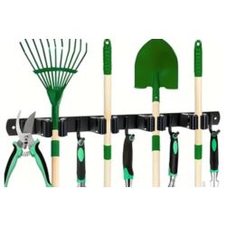 WIESZAK UCHWYT NA NARZĘDZIA OGRODOWE MIOTŁY MOP GRABIE SZCZOTKI ŚCIENNY 49CM