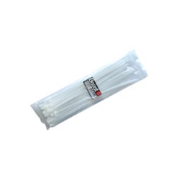 Opaski zaciskowe kablowe nylon białe 300x4,7 mm 50 sztuk