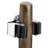 Wieszak sprężynowy uchwyt na narzedzia miotły mop szary 50x48x40mm