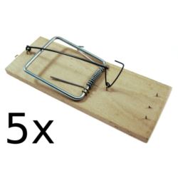 Pułapka na szczury drewniana zestaw 5szt