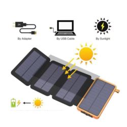 POWERBANK SOLARNY, ROZKŁADANY PRZENOŚNY LATARKA