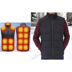 KAMIZELKA KURTKA PODGRZEWANA PIKOWANA EURO-SIZE L 175 CZARNA
