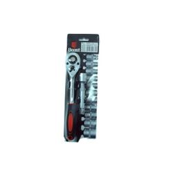 Zestaw nasadek 1/2" z grzechotka przedłużka 8-24 mm 12 elementów CV klucze nasadowe z grzechotką