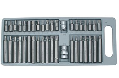 Zestaw bitów kluczy końcówki klucze IMBUS SPLINE TORX BITY 40 elementów