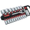 Zestaw nasadek 1/2" z grzechotka 8-32 mm 19 elementów CV klucze nasadowe z grzechotką