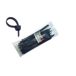 Opaski zaciskowe kablowe nylon czarne 190x4,7 mm 50 sztuk