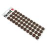 Podkładki filcowe pod meble samoprzylepne 20mm 44 szt brązowe okrągłe