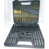 Zestaw wierteł do metalu, drewna i betonu 60 sztuk piórkowe HEX 1-10mm