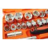 Zestaw kluczy nasadowych 1/2" 8-32MM CV 32szt