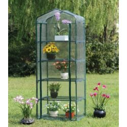 Szklarnia balkonowa ogrodowa foliowa mini 193x69x49CM 5 POZIOMÓW