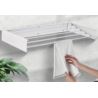 Suszarka na pranie Ścienna Składana METALOWA 80cm Wisząca Rozkładana mocna