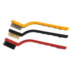 Zestaw szczotek drucianych stal mosiądz nylon 40 mm 3 sztuki