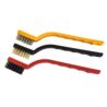 Zestaw szczotek drucianych stal mosiądz nylon 40 mm 3 sztuki