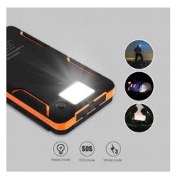 POWERBANK SOLARNY, ROZKŁADANY PRZENOŚNY LATARKA
