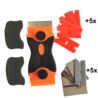 SKROBAK DO PŁYTY INDUKCYJNEJ CERAMICZNEJ SKROBACZKA DO CZYSZCZENIA SZYB SZKŁA 115MM + 10 OSTRZY