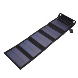 Ładowarka solarna turystyczna panel słoneczny 14W  USB wyjście 5V/2.1A