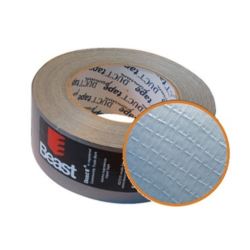 Taśma naprawcza zbrojona mocna DUCT TAPE 50mm 50m szara srebrna tkaninowa
