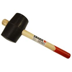 Młotek gumowy 90mm z drewnianą rączką 1200g