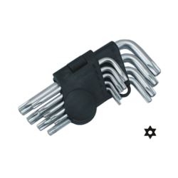 KLUCZE TYPU TORX T10-50 CV Z OTWOREM 9 SZTUK