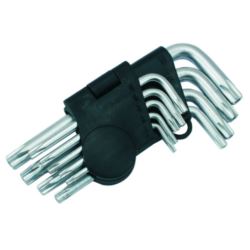 KLUCZE TYPU TORX T10-50 CV Z OTWOREM 9 SZTUK