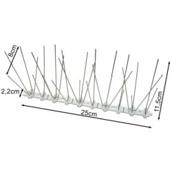 KOLCE NA PTAKI 10X 25CM  SPIKES:2-4-2-4, W: 8, H:11.5CM