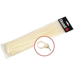 Opaski zaciskowe kablowe nylon białe 530x7.6 mm 20 sztuk