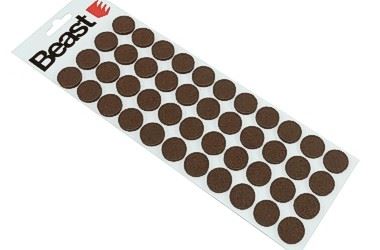 Podkładki filcowe pod meble samoprzylepne 20mm 44 szt brązowe okrągłe Podkładki filcowe pod meble samoprzylepne 20mm 44 szt brązowe okrągłe