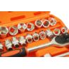 Zestaw kluczy nasadowych 1/2" 8-32MM CV 32szt