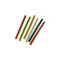 Klej do pistoletu na gorąco wkłady klejowe kolorowe z brokatem 6szt 7,2mm x 100mm