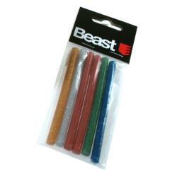 Klej do pistoletu na gorąco wkłady klejowe kolorowe z brokatem 6szt 7,2mm x 100mm