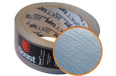 Taśma naprawcza zbrojona mocna DUCT TAPE 50mm 25m szara srebrna tkaninowa Taśma naprawcza zbrojona mocna DUCT TAPE 50mm 25m szara srebrna tkaninowa