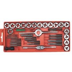 Zestaw gwintowników metrycznych kalibrownik 40 szt M3-M12 1/8 NPT