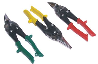 Nożyce do blachy prawe lewe proste 250mm 3 sztuki ręczne