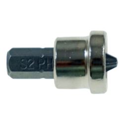 BIT końcówka do wkrętów płyt G/K z ogranicznikiem stopem PH2 S2 10 szt magnes