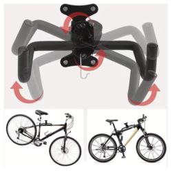 SOLIDNY WIESZAK NA ROWER NA ŚCIANĘ UCHWYT ROWEROWY MOCNY HAK DO 28KG