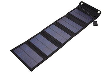 Ładowarka solarna turystyczna panel słoneczny 14W podwójne USB wyjście 5V/2.1A