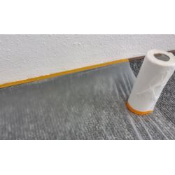 Folia malarska z taśmą 270 cm x 33m ANTYCHLAP
