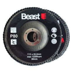 TARCZA DO SZLIFOWANIA LAMELKOWA LAMELKA P80 115mm 3 SZT