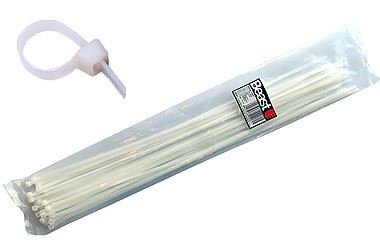 Opaski zaciskowe kablowe nylon białe 500x4.7mm 30 sztuk