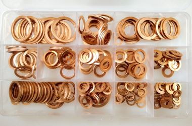 Podkładki miedziane uszczelki miedź miedzianych 280 szt M5-M20