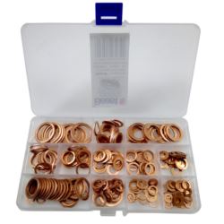Podkładki miedziane uszczelki miedź miedzianych 280 szt M5-M20