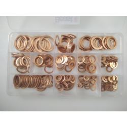 Podkładki miedziane uszczelki miedź miedzianych 280 szt M5-M20